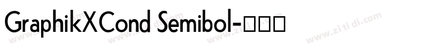 GraphikXCond Semibol字体转换